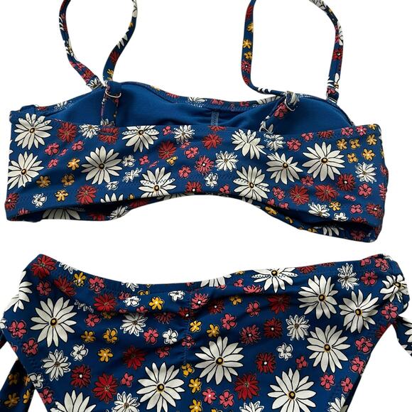 Adore Me Blue Multicolor Floral  Swimsuit Size Bottom XS Top Small NWOT | 54-8 - Picture 5 of 7